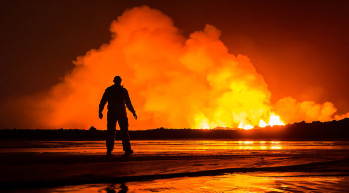 Ground photos of the eruption