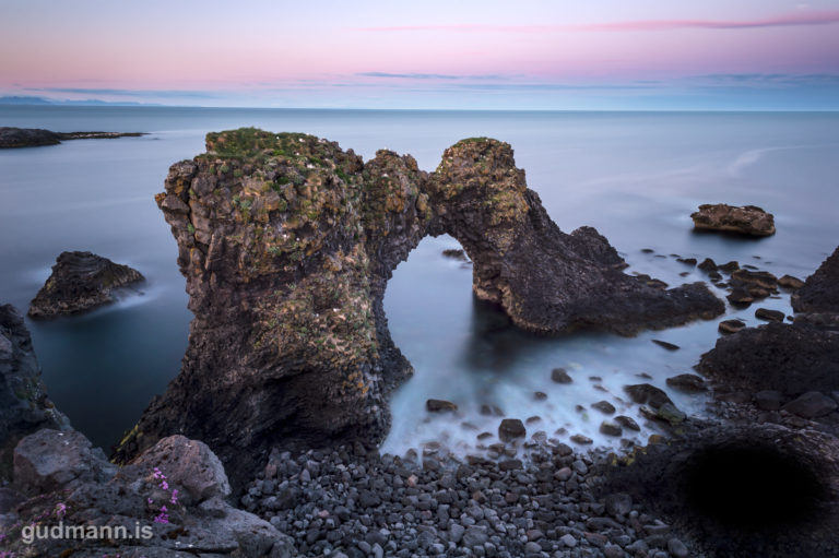 Six minute exposure at Arnarstapi