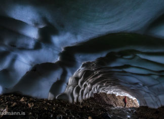 Ice cave in Landmannalaugar