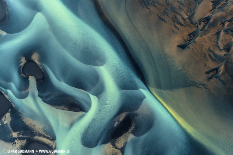 Birds view of Iceland