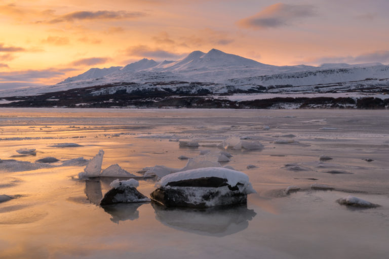 Photographing in north Iceland in January