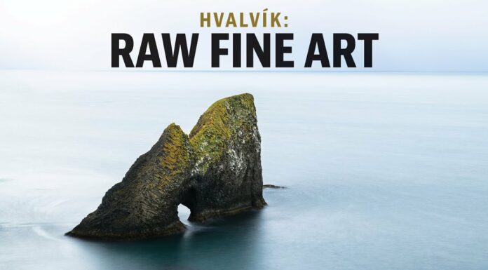Raw Fine Art experiments in Hvalvík bay